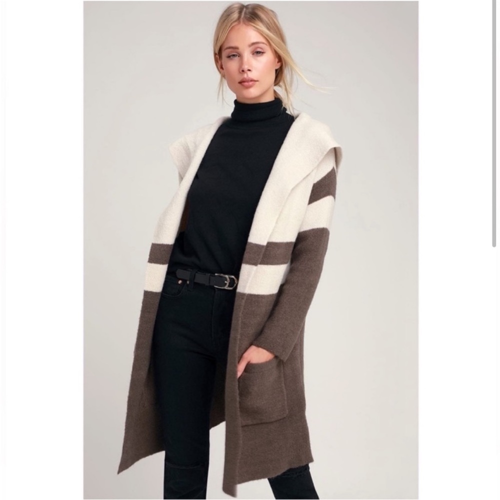 Lulus Carlsbad Hooded Cardigan Sweater